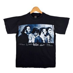 Vintage The Beatles Shirt Small Gold Series Paul John George Ringo Band Tee Y2K